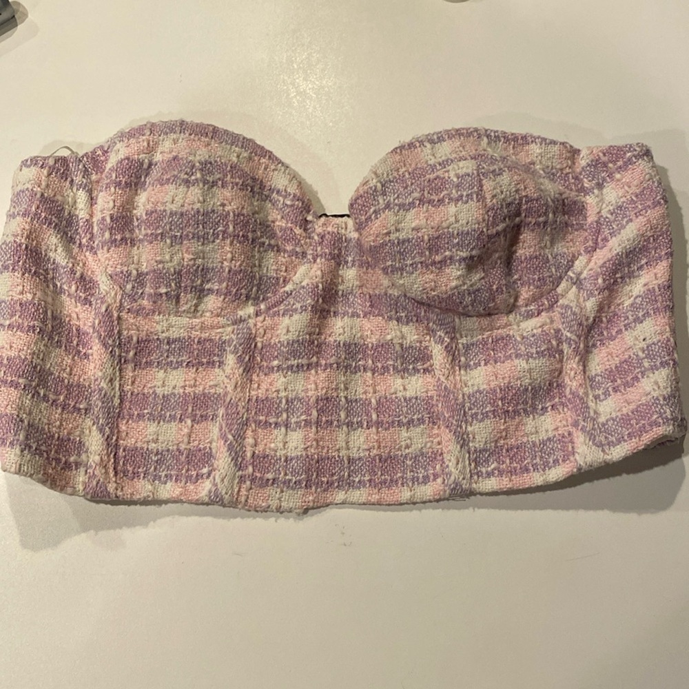 Large Zara pink and purple top - new with tags